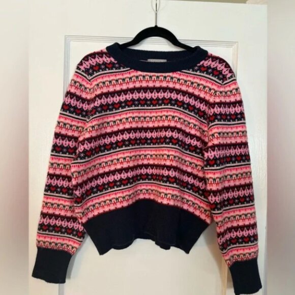 J. Crew Shrunken Fair Isle crewneck sweater - Picture 1 of 5